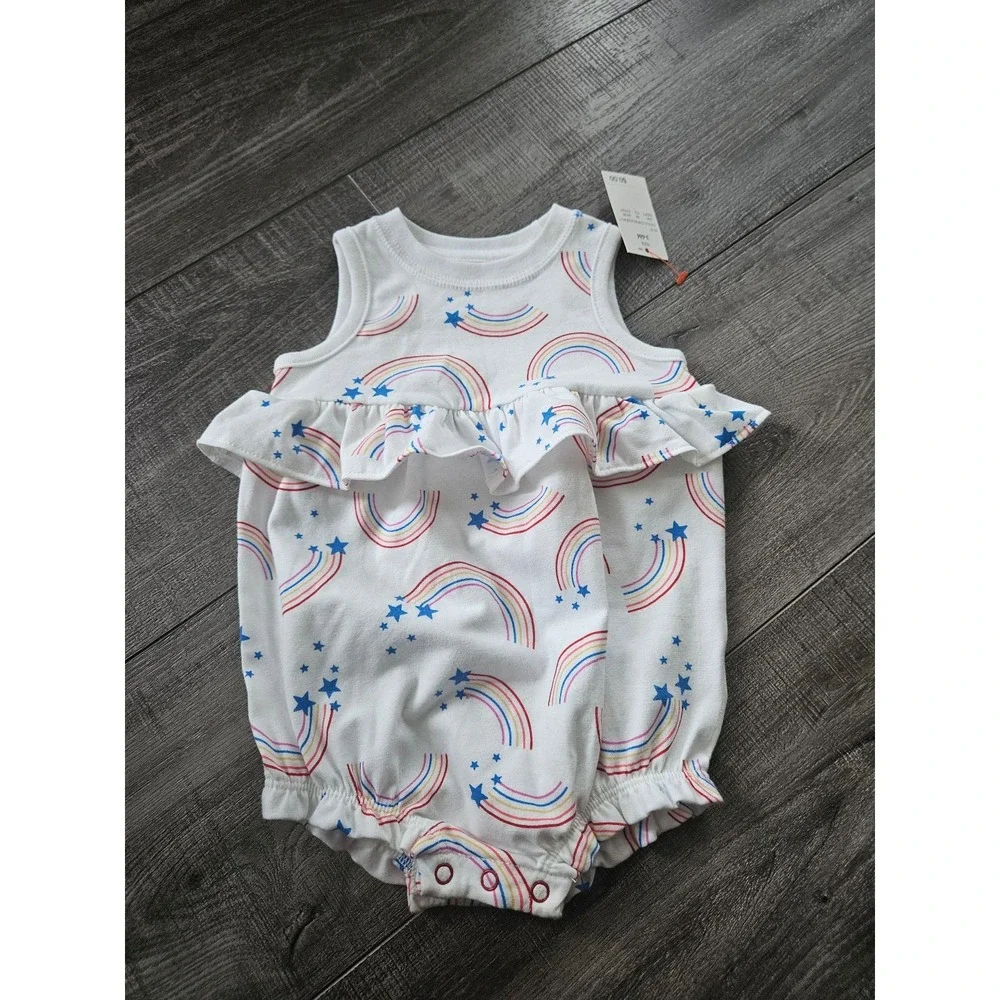 Cat and jack baby girl Patriotic outfit 3-6‎ mos